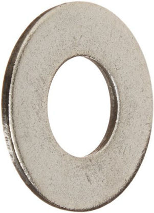 Picture of 18-8 Stainless Steel Flat Washer, Plain Finish, 5/16" Hole Size, 11/32" ID, 11/2" OD, 0.065" Nominal Thickness (Pack of 25)