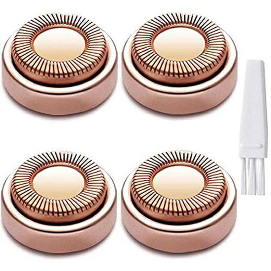Picture of Facial Hair Remover Replacement Heads for Finishing Touch Flawless Facial Hair Removal Tool for Women18K Gold-Plated Rose Gold 4 CountFirst Generation