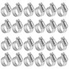 Picture of Winlong Stainless Steel Hose Clamps - 24 Pack Worm Gear Drive Hose Clamps Micro Size 4 Clamping Range 1/4 Inch to 5/8 Inch (6mm-16mm) for Automotive Plumbing, 1/4'' Hose Clamps, 1/2'' Hose Clamps