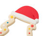 Picture of Jimibaby Christmas Silicone Baby Teether, The First Christmas Teething Toy for Baby Boys and Girls, 100% BPA Free, Easy to Hold, Freezer Safe(Christmas Hat)