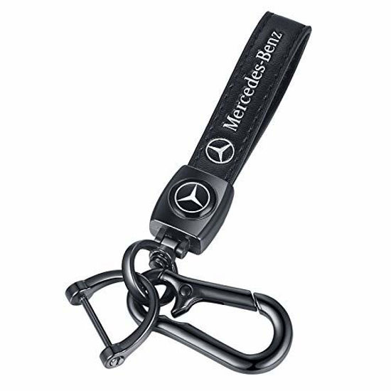 GetUSCart- Leather Keychain for Mercedes Car Key Chain Accessories Keyring  with Logo , Business Gifts Family Present for Men & Woman (Suit for  Mercedes)