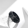 Picture of Nanafast Stainless Steel Spinner Ring for Anxiety Fidget Rings for Relieving Stress Anxiety Ring Sun Moon Stars Promise Engagement Ring Black 8
