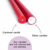 Picture of CANDWAX 12 inch Taper Candles Set of 4 - Dripless and Smokeless Candle Unscented - Slow Burning Candle Sticks - Lavender Candle Taper