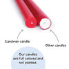 Picture of CANDWAX 12 inch Taper Candles Set of 4 - Dripless and Smokeless Candle Unscented - Slow Burning Candle Sticks - Dark Blue Candle Taper