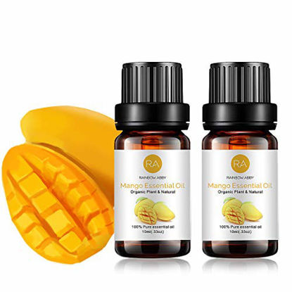 Picture of 2-Pack Mango Essential Oil, Pure, Undiluted, Therapeutic Grade Camphor Oil - 2x10 mL