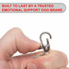 Picture of Industrial Puppy Emotional Support Dog Tag, 2 Pack: Metal Pet ID Tags for Emotional Support Dogs, ESA, and Therapy Dogs, 1 Inch Diameter, Double Sided, Navy Lettering and Red Enamel Trim