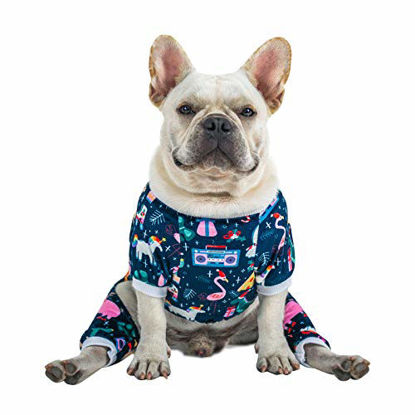 Picture of CuteBone Dog Pajamas Christmas Clothes Pjs for Small Dogs Shirts P108M