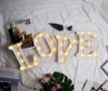 Picture of MUMUXI LED Marquee Letter Lights 26 Alphabet Light Up Marquee Number Letters Sign for Wedding Birthday Party Battery Powered Christmas Lamp Night Light Home Bar Decoration (E)