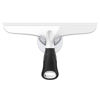 Picture of MR.SIGA Multi-Purpose Silicon Squeegee for Window, Glass, Shower Door, Car Windshield, Heavy Duty Window Scrubber, Includes Suction Hook, 10 inch, White & Black, 1 Pack