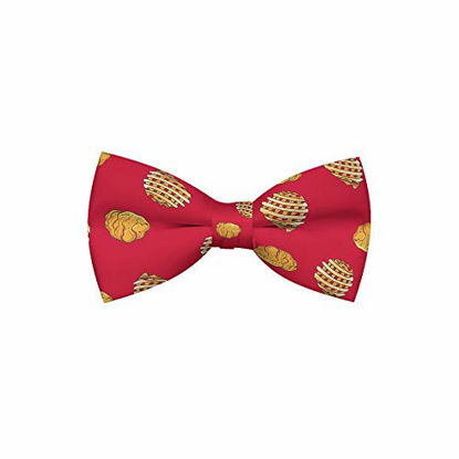 Picture of Cutie Ties Dog Bow Tie Chicken 'n Waffles Deluxe Quality 4" with Easy Slip Over Collar Elastic Bands Sized Dogs-Custom Designs