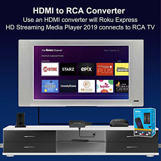 GetUSCart HDMI to RCA Converter for Old TV, HDMI to AV Adapter, HDMI to Composite Converter