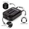 Picture of FortLocks Gym Locker Lock - 4 Digit, Heavy Duty, Hardened Stainless Steel, Weatherproof and Outdoor Combination Padlock - Easy to Read Numbers - Resettable and Cut Proof Combo Code - 1 Pack Black