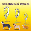 Picture of Leash King Pet Tag Quick Clip / Sping-Load Hook Combo for Pet ID Tags - 2 Large