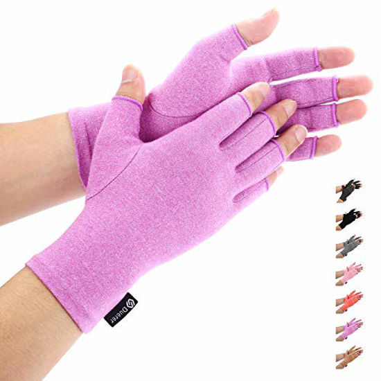 GetUSCart- Duerer Arthritis Gloves Women Men-Compression Gloves for Pain  Relief-RSI, Carpal Tunnel, Rheumatoid & Osteoarthritis Hand Gloves(Purple,  M)