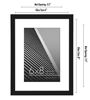 Picture of Americanflat 6x8 Picture Frame in Black - Displays 4x6 With Mat and 6x8 Without Mat - Horizontal and Vertical Formats for Wall and Tabletop