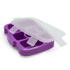 Picture of Bentgo Kids Tray (Purple) with Transparent Cover for At-Home Meals, Lunch Meal Prep, and More