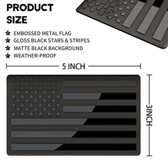 Targa Portatarga Moto In Alluminio Con Bandiera Americana 3D - Black Flag - BLVD