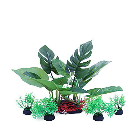 GetUSCart Aquarium 6 inch Silk Plants for Betta Fish Tank, Underwater