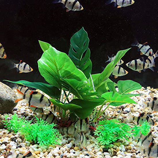 GetUSCart Aquarium 6 inch Silk Plants for Betta Fish Tank, Underwater