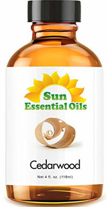 Picture of Cedarwood Essential Oil (Huge 4oz Bottle) Bulk Cedarwood Oil - 4 Ounce