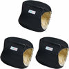 Picture of Langsprit Male Belly Bands for Dogs (Pack of 3) - High Absorbing Dog Wraps Male Washable - Reusable Male Dog Diapers (Black, Small)