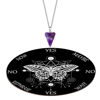 Picture of Butterfly Pendulum Board dowsing Necklace Divination Altar Witchcraft Wooden kit Chart Wiccan Wand Crystal Game Divinity Metaphysical Message Quartz Chakra Healing Stone (Black)