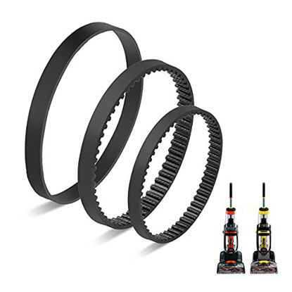 Picture of JEDELEOS Replacement Belt Set for Bissell ProHeat 2X Revolution Pet Carpet Cleaner, Fits Models 1548, 1550, 1551, 15483, Compare to Parts #1606419 & 1606418 & 1606428