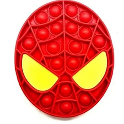 Picture of Push Pop Bubble Fidget Sensory Toy, Autism Special Needs Stress Reliever Toy, Washable Silicone Pressure pop pop Fidget Toy for Kid Adult (Spiderman-Red)
