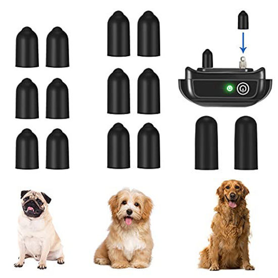 Picture of Weewooday 24 Pieces Rubber Tips Dog Training Collar Replacement Parts Dog Prong Collar Cover Comfort for Training Collar Dog Shock Collar Prongs or Anti Bark Collars Tool 13 mm 16 mm 20 mm