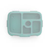 Picture of Bentgo Kids Brights Tray (Aqua) with Transparent Cover - Reusable, BPA-Free, 5-Compartment Meal Prep Container with Built-In Portion Control for Healthy At-Home Meals and On-the-Go Lunches