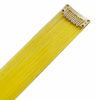 Picture of 9PCS Princess Party Highlight Yellow Hairpieces Colored Hair Extensions Clip in/On for Girls and Dolls Kids Wig Pieces (Yellow)
