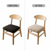 Picture of Genina Seat Covers for Dining Room Chair Seat Slipcovers Kitchen Chair Covers (Khaki, 2 Pcs)
