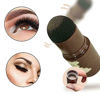 Picture of Eyebrow Stamp Shaping Kit, One Step Brow Stamp Stencil Kit Waterproof Eye Brow Stamp Makeup Tools Eyebrow Definer with 6 Reusable Eyebrow Stencils (Light Brown)
