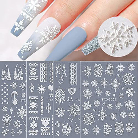 Details 135+ diy snowflake nail art