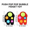 Picture of 2 Pack Popper Fidget Toy , Push pop Bubble Fidget Sensory Toy Easy to Use and Carry, Among us pops Pack Soft Silicone Fidget Toys Gifts, Stress Relief for Kids Adults (Astronaut)