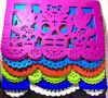 Picture of 20 Frontales Pack Altar de Ofrendas Supplies Kit Dia de Muertos"Day of The Dead" Decoration Colorful Medium Size Tissue Paper Mexican Papel Picado Sheets.