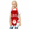 Picture of Kid Girls Boys Apron, Adjustable Kitchen Cooking Chef Apron with Pocket for Cooking Baking Art Painting Gardening,Merry Xmas