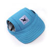 Picture of leconpet Baseball Caps Hats with Neck Strap Adjustable Comfortable Ear Holes for Small Medium and Large Dogs in Ourdoor Sun Protection (L, Blue)
