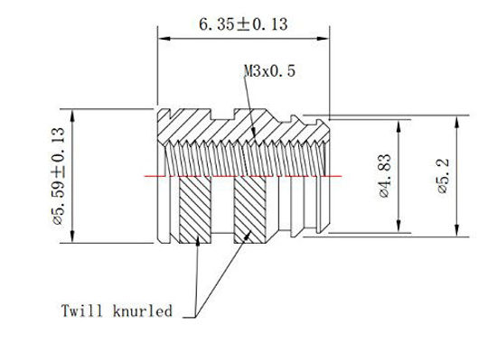 100 Initeq Durathread #8-32 Brass Threaded Heat Set Inserts 3D Printing (Long) E - Foto 4