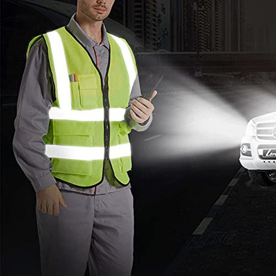 GetUSCart XIAKE Mesh Safety Vest High Visibility Reflective Vest with
