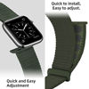 Picture of Oxwallen Nylon Velcro Comfortable Sport Loop Band Compatible with Apple Watch 7 41mm 38mm 40mm, Adjustable Braided Fabric Strap for Women Men fit iWatch SE & Series 7 6 5 4 3, Cargo Khaki