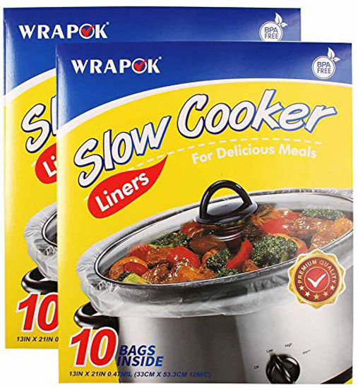 20 Counts Slow Cooker Liners and Cooking Bags, Extra Large Size