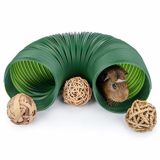 GetUSCart Niteangel Fun Tunnel with 3 Pack Play Balls for Guinea Pigs