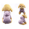 Picture of Jecikelon Winter Dog Hoodie Sweaters with Pockets Warm Dog Clothes for Small Dogs Chihuahua Coat Clothing Puppy cat Custume (Purple, Large)