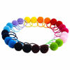 Picture of Fishdown 24 Pcs Pom Ball Hair Ties, Fluffy Pom Pom Ball Hair Band for Girls, Toddlers Pigtail Ball Ponytail Holders for Girls