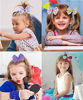 Picture of 12Pcs 5 Inch Hair Bows for Girls,Unicorn Rainbow Heart Hair Bow Alligator Clips Colorful Grosgrain Ribbon Bows Hair Clips for Girls Toddlers Kids Children Teens