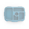 Picture of Bentgo Kids Brights Tray (Turquoise) with Transparent Cover - Reusable, BPA-Free, 5-Compartment Meal Prep Container with Built-In Portion Control for Healthy At-Home Meals and On-the-Go Lunches