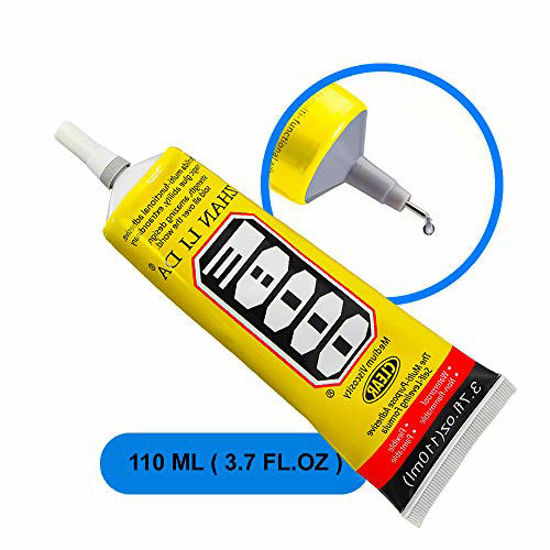 MMOBIEL E-8000 Multipurpose High Performance Industrial Glue Semi Fluid  Transparent Adhesive Incl. Precision Tips for Clean Working (50ML / 1,68  oz) : : Tools & Home Improvement