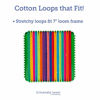 Picture of "Friendly Loom Potholder Cotton Loops 7"" Traditional Size Loops Make 2 Potholders, Weaving Crafts for Kids and Adults-Multi by Harrisville Designs", multicolor (F551M)