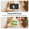 Picture of 2 PCS Airtag Wallet Holder for Apple Airtags, CITYWAY AirTag Wallet Card Case Cover, Airtag Accessories with Keychain (Black)